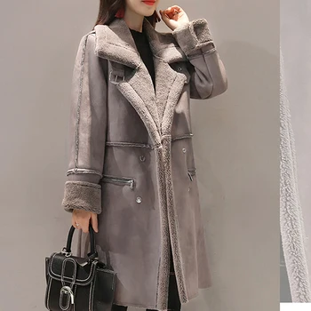 

Autumn Winter Coat Women Casual Slim Women Basic Coats Long Sleeve Womens Clothing Solid Velvet Jacket Women