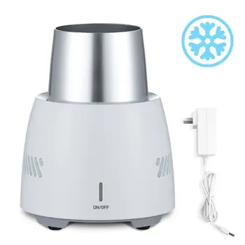 

OOTDTY 350ml Instant Cooling Cup Portable Cooling Cup Mini Electric Drink Cooler Cup Car Home Summer Instant Cooling Freezer GB