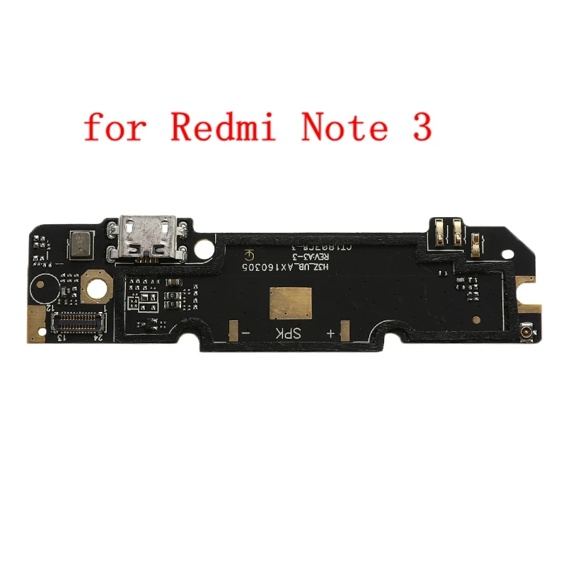 1 шт. USB плата с зарядным портом гибкий кабель соединитель части для Xiaomi Redmi Note 3/4/Note 3/4 Pro/4A/5A/4X/2 2A/3S микрофонный модуль - Цвет: note 3