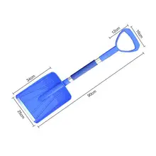 SD-X1002B, телескопическая лопата для удаления снега с ручкой из нержавеющей стали EVA, съемная лопата для зимнего снега, товары для авто