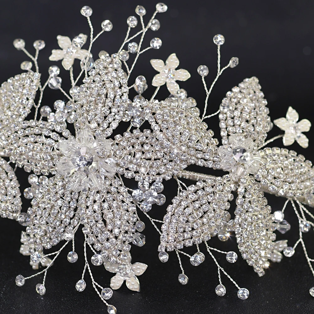 TRiXY H252-S Stunning Diamonds Wedding Hair Accessory Crystal Pageant Crown Bridal Tiaras Bridal Hair Crown Wedding Tiara crown