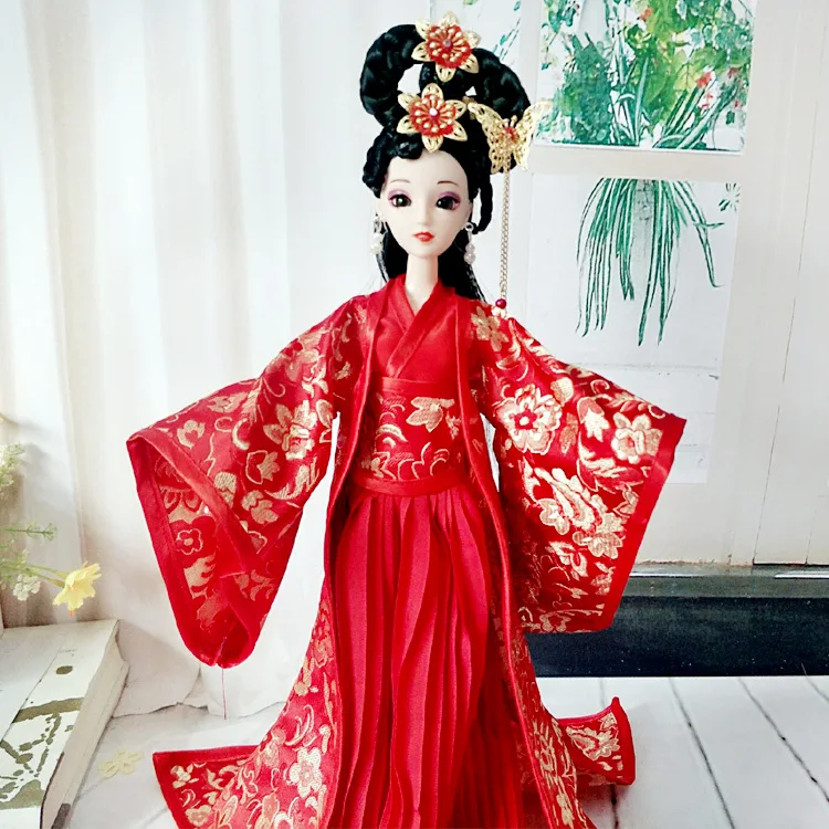Китайский стиль древний костюм Леди невесты древний костюм кукла Фея куклы игрушки для детей праздничные подарки украшения