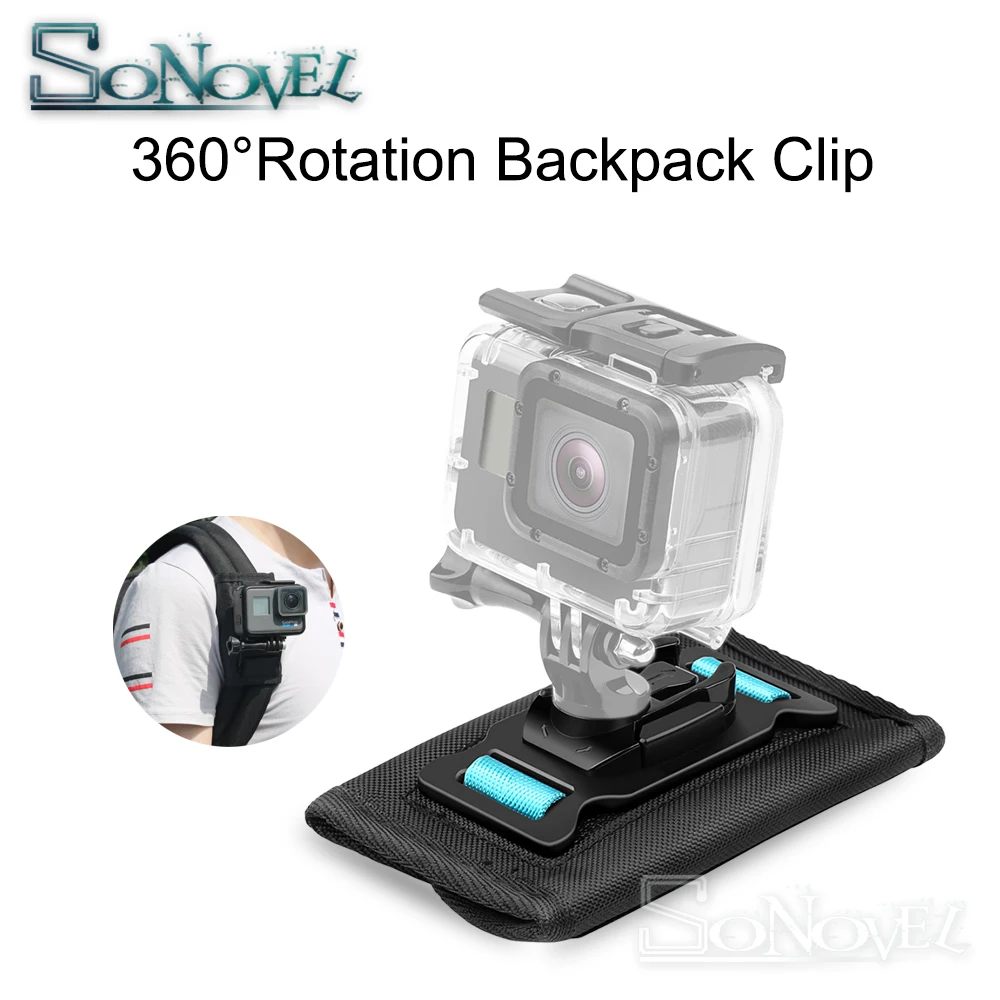 Bakeey Спортивная камера рюкзак клип крепление 360 градусов поворотный для Xiaomi Yi Для Gopro Hero7 6 5 4 аксессуары для экшн-камеры