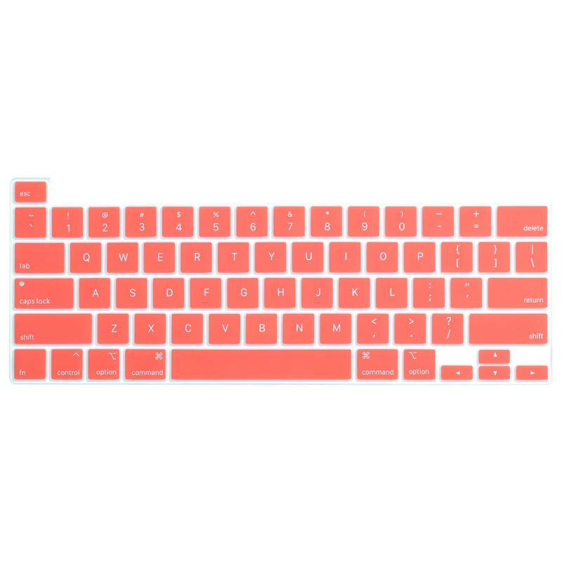 Watermelon Red Защитная клавиатура с американским раскладкой для Macbook Pro, 16 дюймов, чехол для клавиатуры A2141, силиконовый Пылезащитный Водонепроницаемый чехол для клавиатуры - Цвет: Watermelon Red