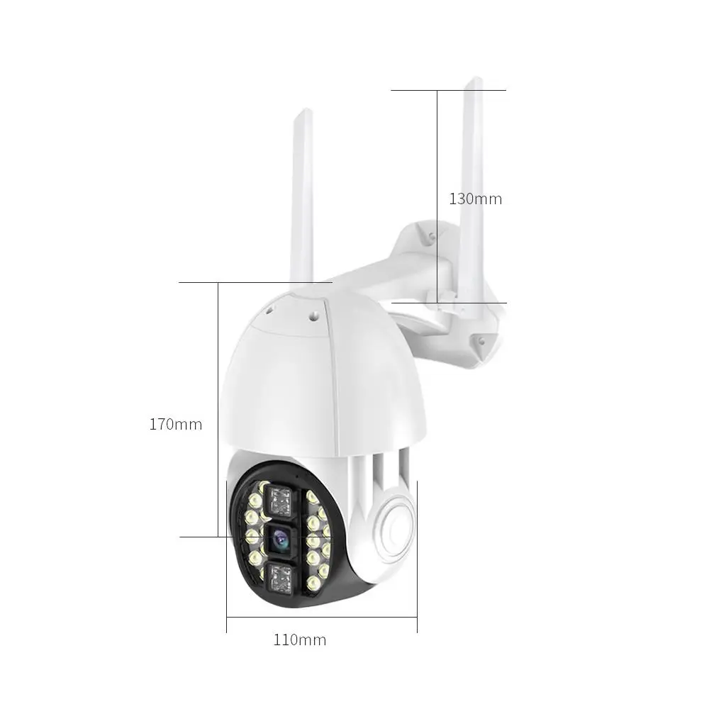 Cam диктофон AP узор 20LED двойные антенны IP66 наружный домашний монитор безопасности камера внутреннее приложение вращение