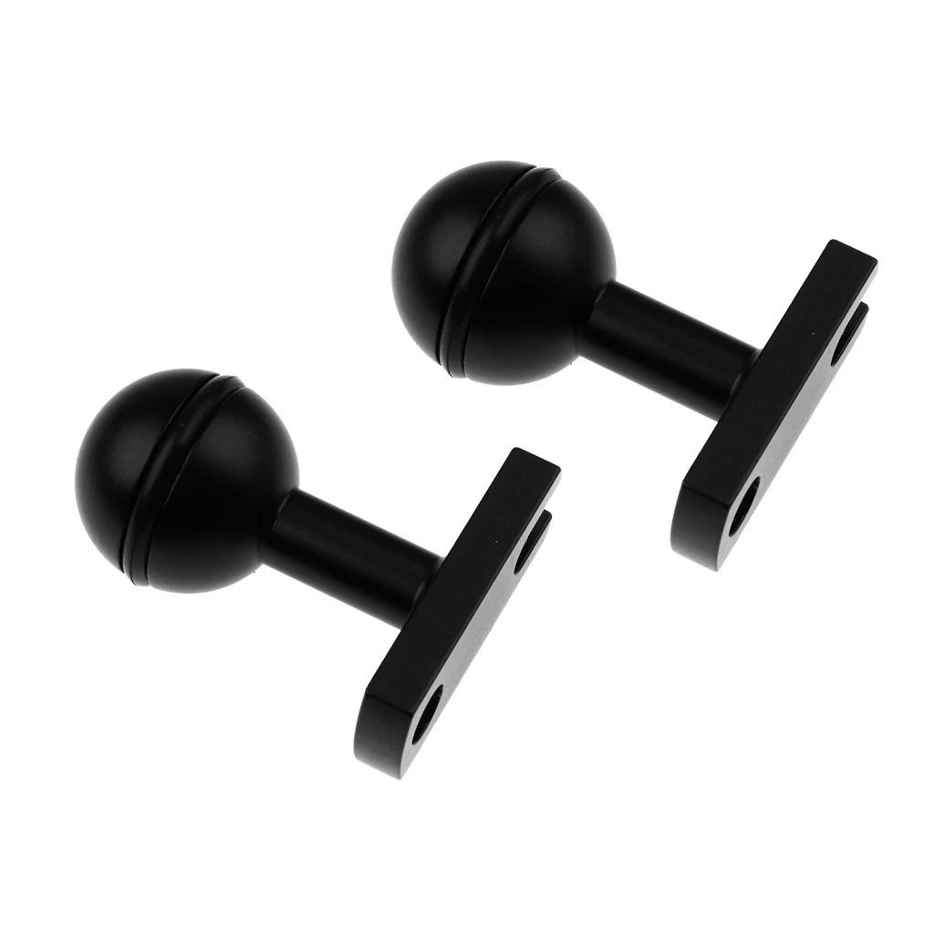 2Pcs Universal Ball Base Adapter Scuba Dive Underwater Photography Equipment