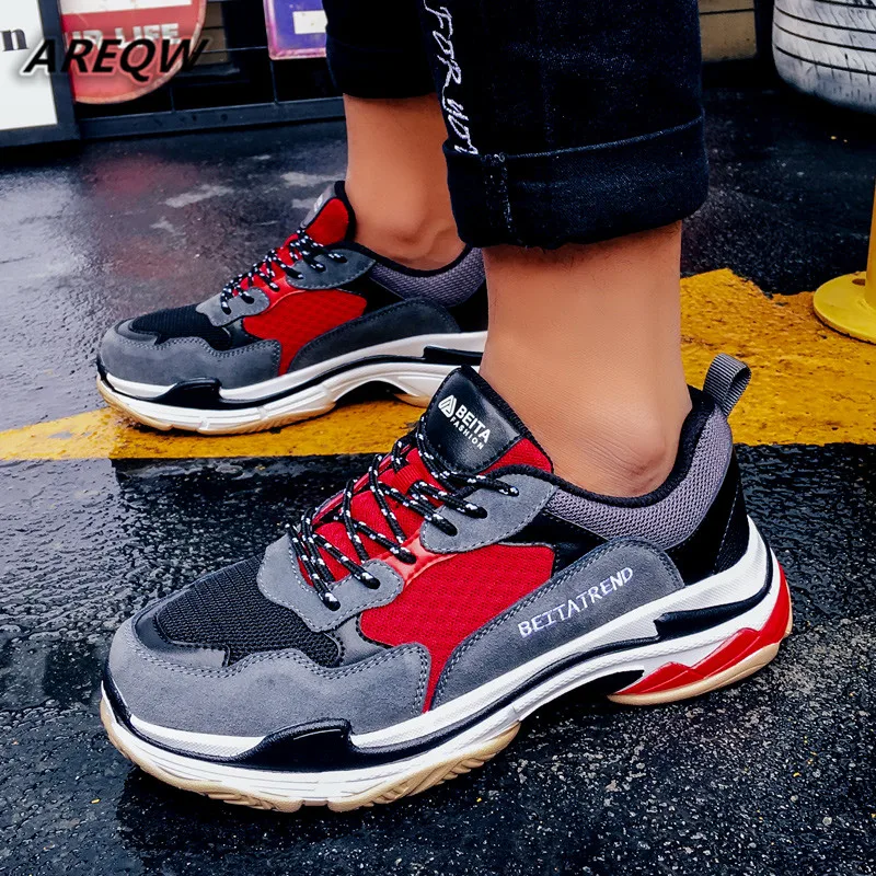 

2019 Harajuku Autumn Vintage Sneakers Men Breathable Mesh Casual Shoes Men Comfortable Fashion Tenis Masculino Adulto Sneakers