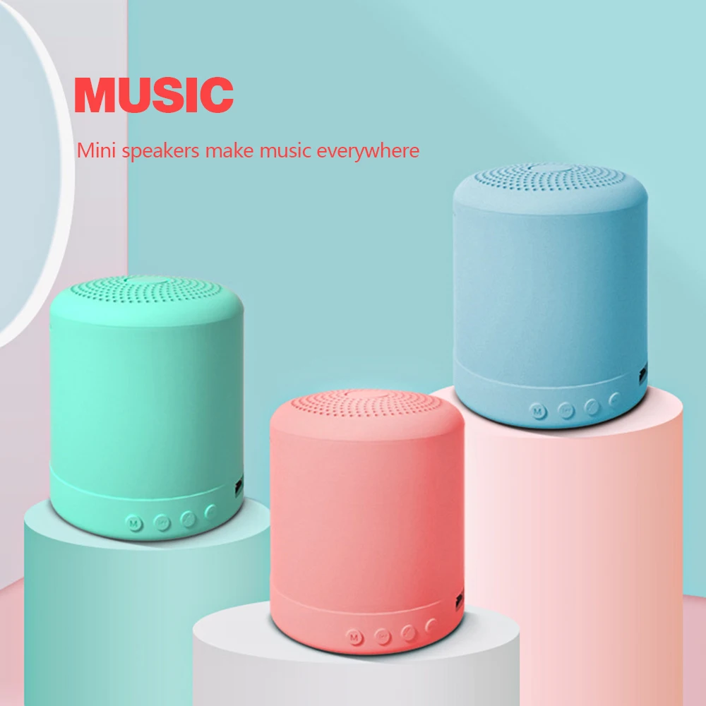 

Fashion Fresh Mini Smart Bluetooth Speaker, Portable Bluetooth + FM MP3 Music Recharge HiFi Stereo Subwoofer Support TF U Disk