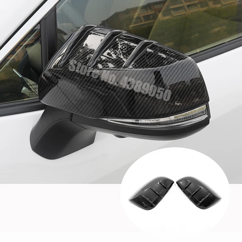 

ABS Plastic For Toyota Highlander Kluger 2020 2021 Accessories Car Side Door rearview mirror Cover Trim Car styling 2PCS