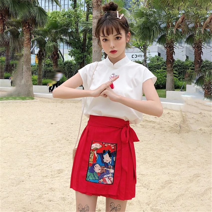 

Summer Japanese Kawaii Girls Haori Kimono Dress for Women Yukata Lolita Traditional Japan Style Clothing Festival of Sakura