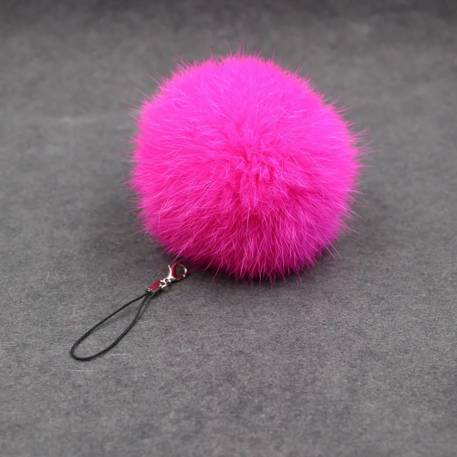 Cute Mobile Phone Lanyard 8cm Imitation Rabbit Fur Ball Pendant Car Luggage Keychains Accessories Key Chain Keychain Charms mobile phone keychain,rabbit fur keychain,phone keychain,key chains,key chain accessories,car pendant key chain