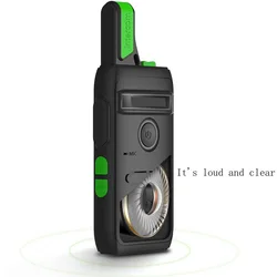 Radio bidirectionnelle longue portée avec écouteur, lot de 2 walkie talkie, batterie Li ion et chargeur inclus 