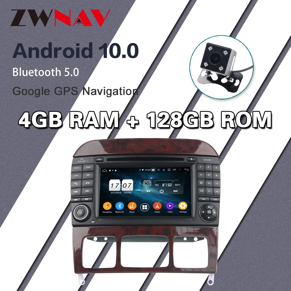 

128GB Carplay Android 10.0 screen Car Multimedia DVD Player for BENZ S-Class BT GPS Navi Auto Radio Audio Music Stereo Head unit