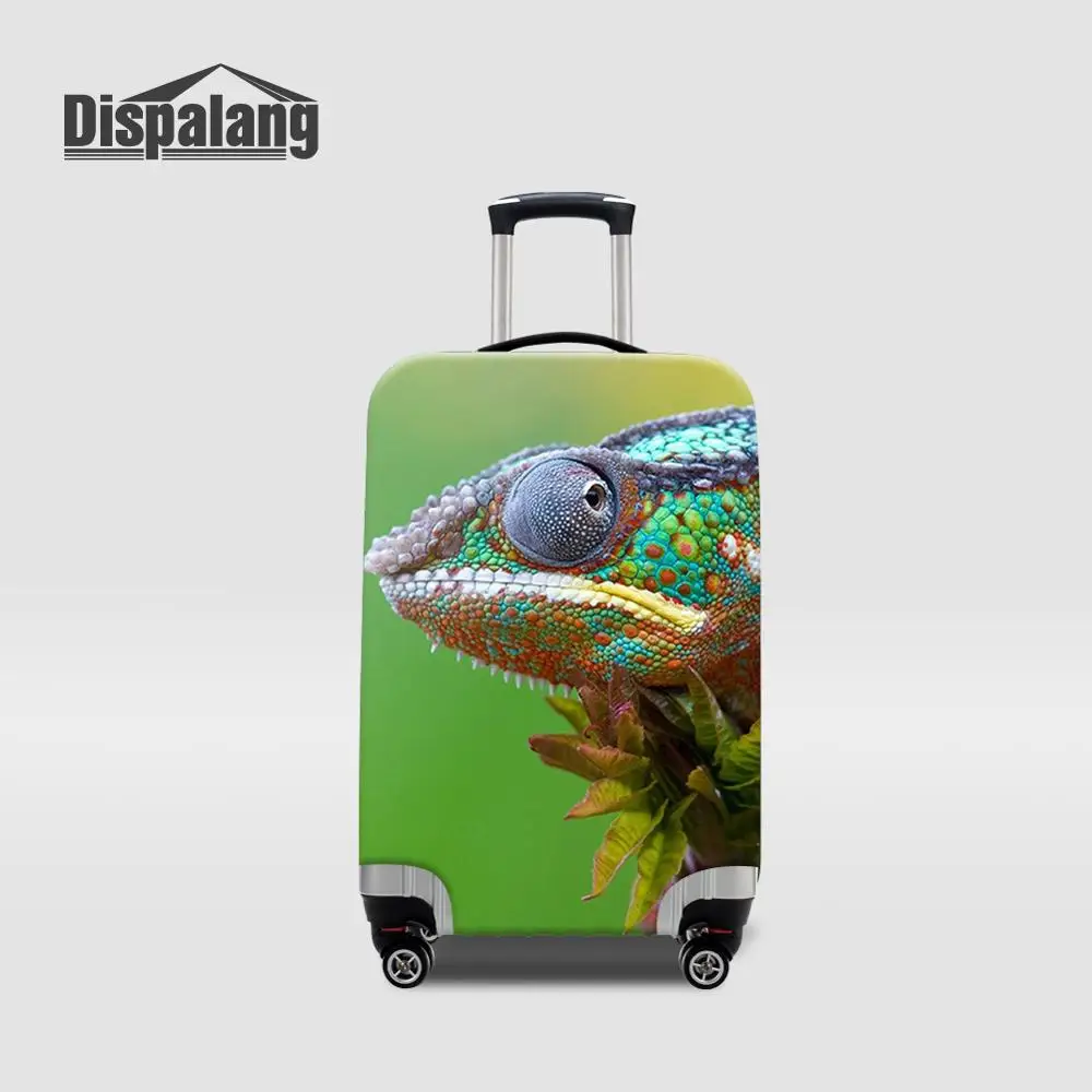 Dispalang, Эластичный Защитный чехол для багажа, индивидуальный дизайн, чехол ящерица для костюма, чехол из эластичного спандекса, чехол для путешествий, 4 размера, для 18-32 - Цвет: Luggage Cover02