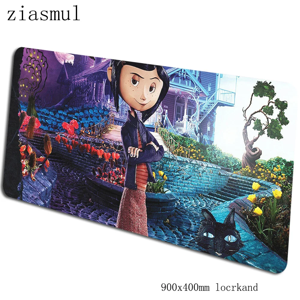 Coraline padmouse 900x400x3 мм, игровой коврик для мыши, красивый игровой коврик для мыши, геймерский компьютерный стол, коврик на день рождения, notbook mousemat pc - Цвет: pattern 5