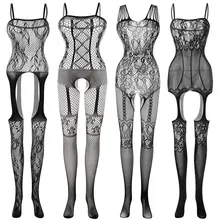 Размера плюс Эротическое из сетки белье babydoll для женщин lenceria mujer сексуальное нижнее белье порно Нижнее белье для сексуальных костюмов femme baby doll