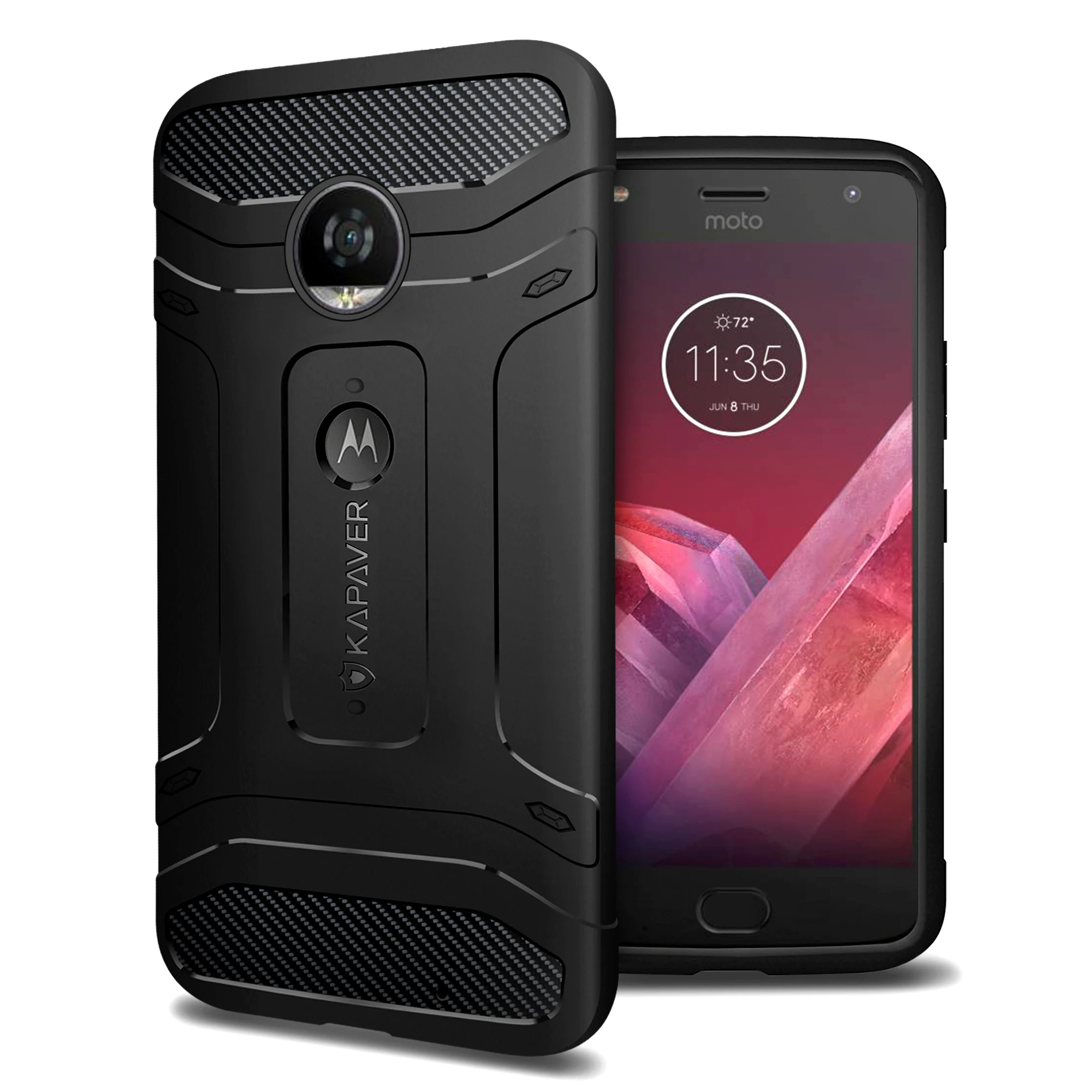 Capaver роскошный Официальный чехол для телефона Moto Z2 Play Force задняя крышка Жесткая