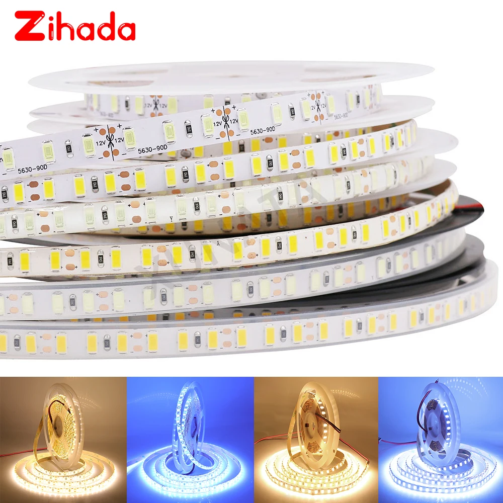 СВЕТОДИОДНАЯ лента SMD 5630 120 светодиодов/м 5 м 12 В постоянного тока|Светодиодные