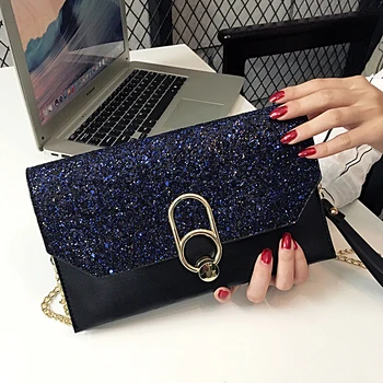 

Women Evening Bag Clutch Pouch Sequins Envelope Handbag Sparkling Party Bag Wedding Day Glitter Shimmer Clutches Purses 2020