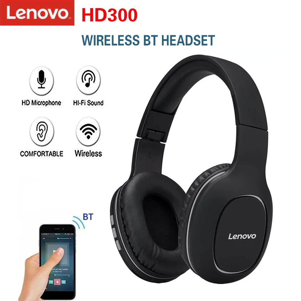 Беспроводные наушники-вкладыши Lenovo HD300 Bluetooth 5 0 шумоподавление стереогарнитура