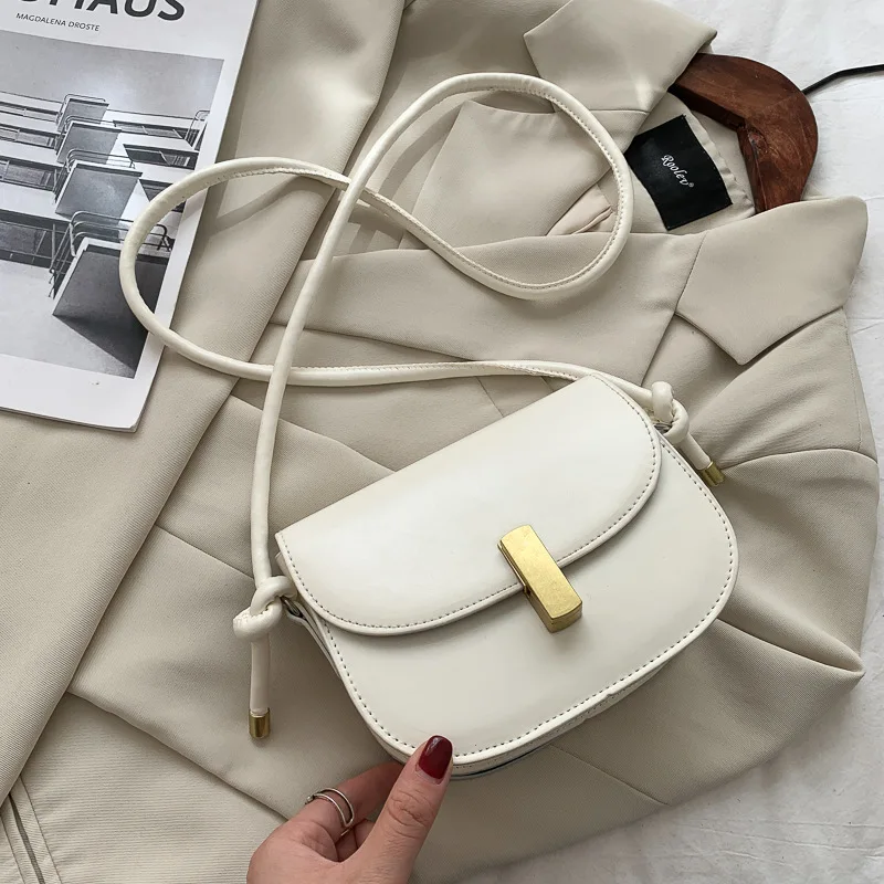 

New 2021 Fashion Luxury Women Leather Solid Shoulder Bag Clutch Bag Vintage Ladies Casual Travel Crossbody Bags Messenger Bag