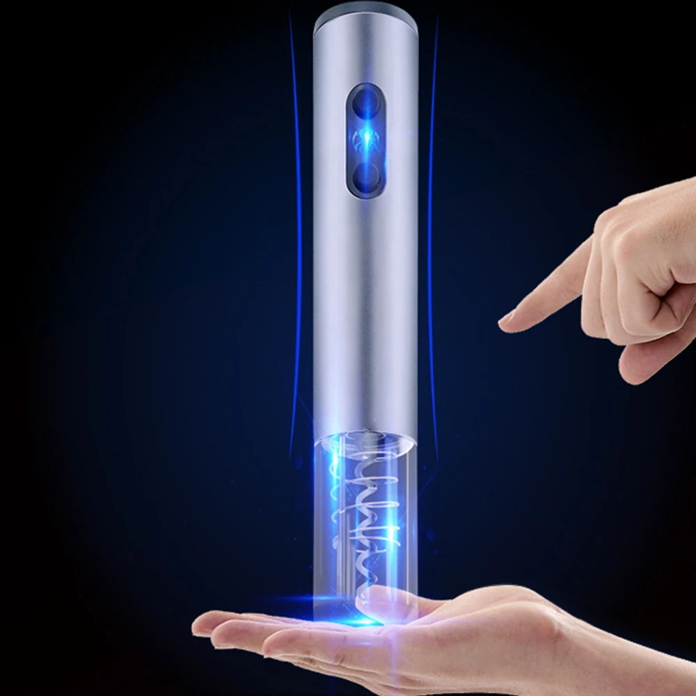 

Electric Wine Opener Battery Powered Automatic Corkscrew With Foil Cutter Red Wine Openers Bar Bottle Opener Accessories Tools