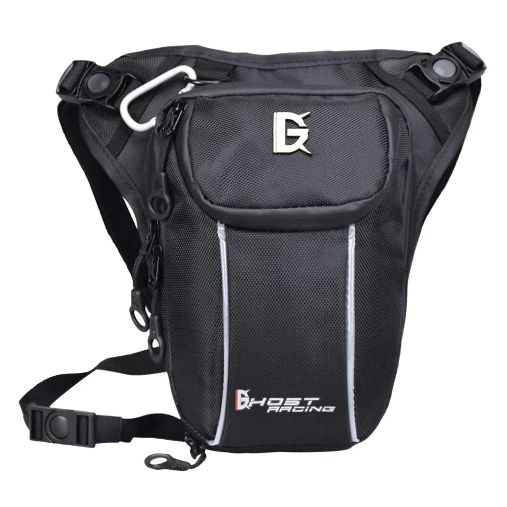 

Polyester Polyester Black Drop Leg Motorcycle Bike Fanny Pack Belt Belt Bag Handbag Kawasaki Bags