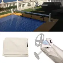 

Swimming Pool Blanket Reel Cover 420D Oxford 16/18/20 FT Drawstring Closure Outdoor Waterproof Pool Reel Protector Accessories
