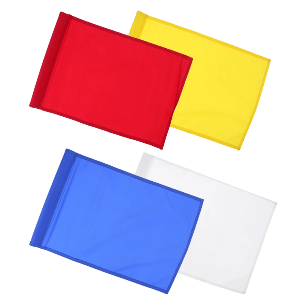 4 шт. для занятий во дворе гольфа с отверстием флагом однотонные зелеными флагами