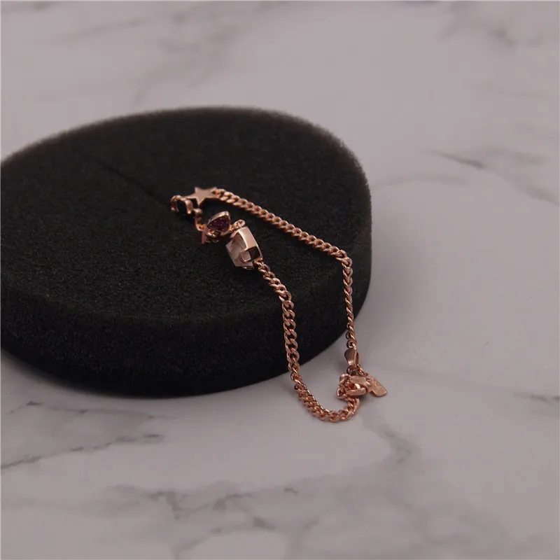 Высокое качество 925 пробы серебряный браслет pulseras de acero inoxidable para mujer - Цвет камня: 512791510