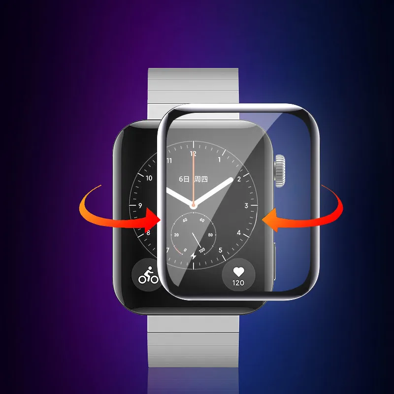 2 шт Защитная пленка для xiaomi smart watch пленка Взрывозащищенная/устойчивая к царапинам защита mi watch стекло(не закаленное стекло