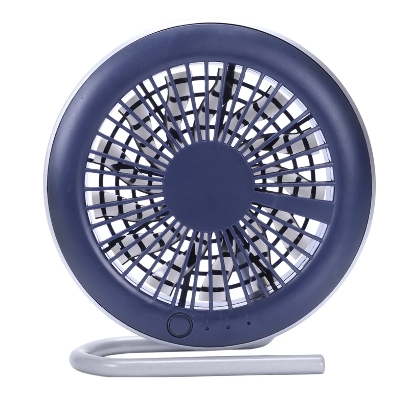 

Mini Electric Fans Portable Personal Fan Mute Bed Usb Fan Rechargeable Cooling Fan Holder Bracket For Car(Blue)