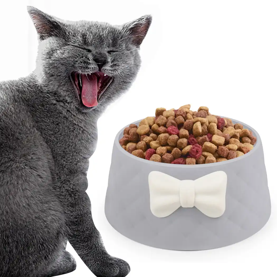 cat food bowl with lid