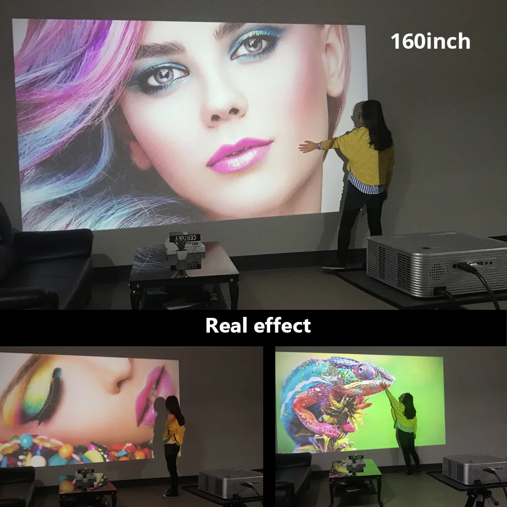 BYINTEK K15 Full HD1080P 3D 4K Android Smart WIFI LED LCD Video Projector Beamer for Smartphone