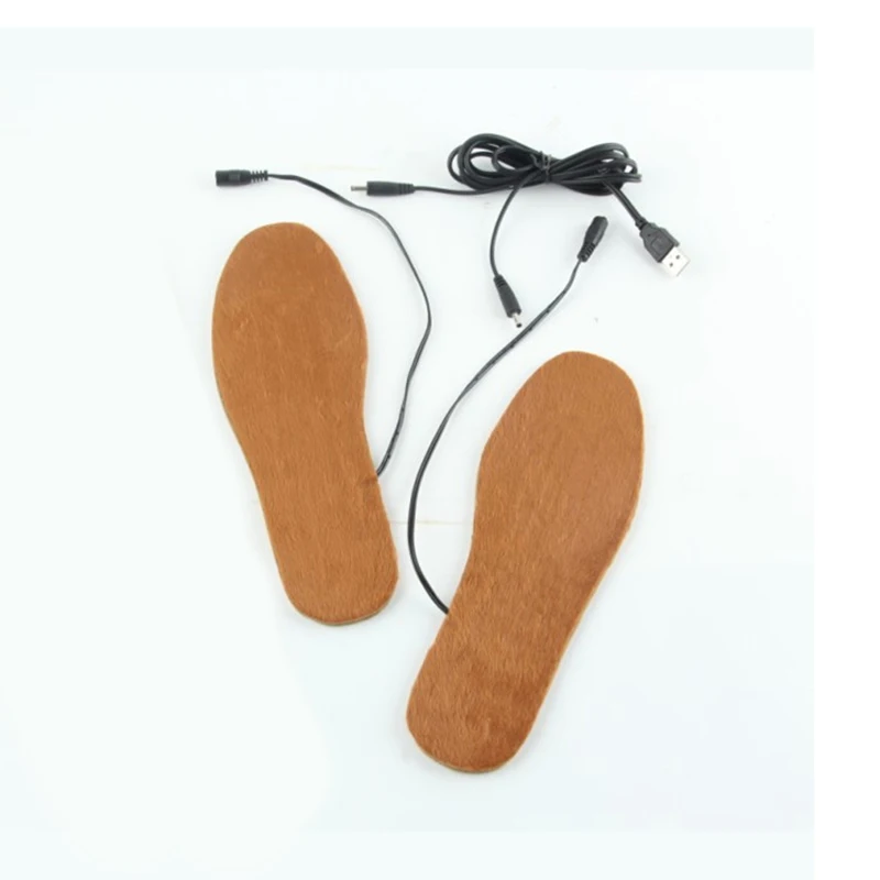 

1 Pair USB Heated Shoe Insoles Feet Warm Sock Pad Mat Electrically Heating Insoles Washable Warm Thermal Insoles For Men Women