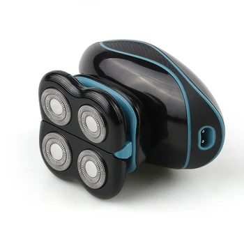 

Men Deep Clean Home Travel USB Charging Nose Hair Trimmer Small Facial Brush Electric Shaver Gift Rotary Bald Head 5D Floating