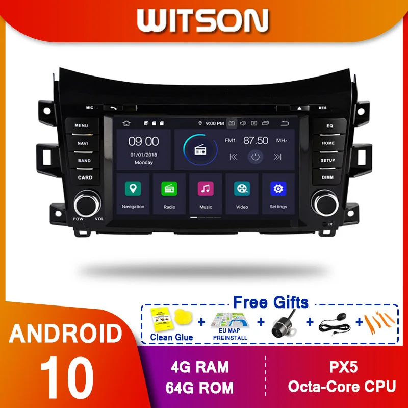 WITSON! Android 10 Восьмиядерный (Восьмиядерный) PX5 автомобильный DVD-плеер для NISSAN NAVARA NP300