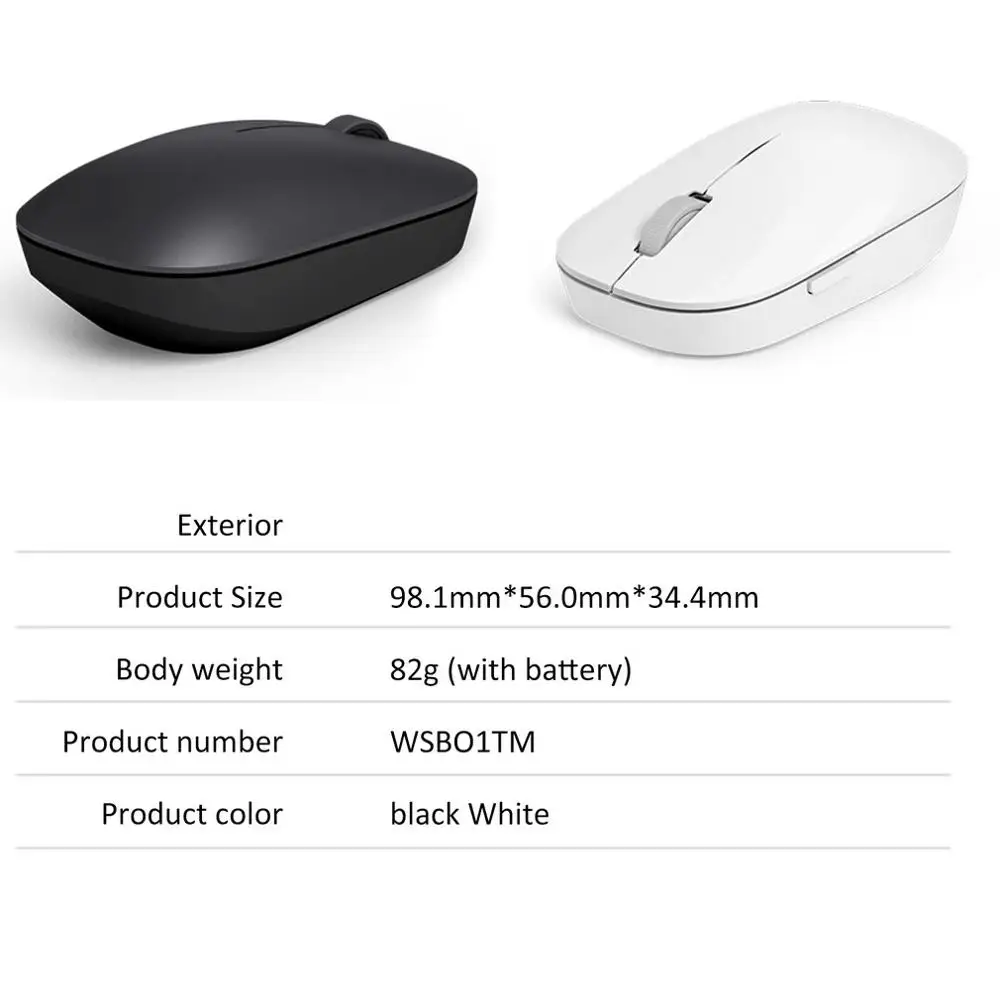 

Xiaomi Wireless Mouse Youth Edition 1200dpi 2.4Ghz Optical Mouse Mini Portable Mouse for Macbook Laptop Mouse