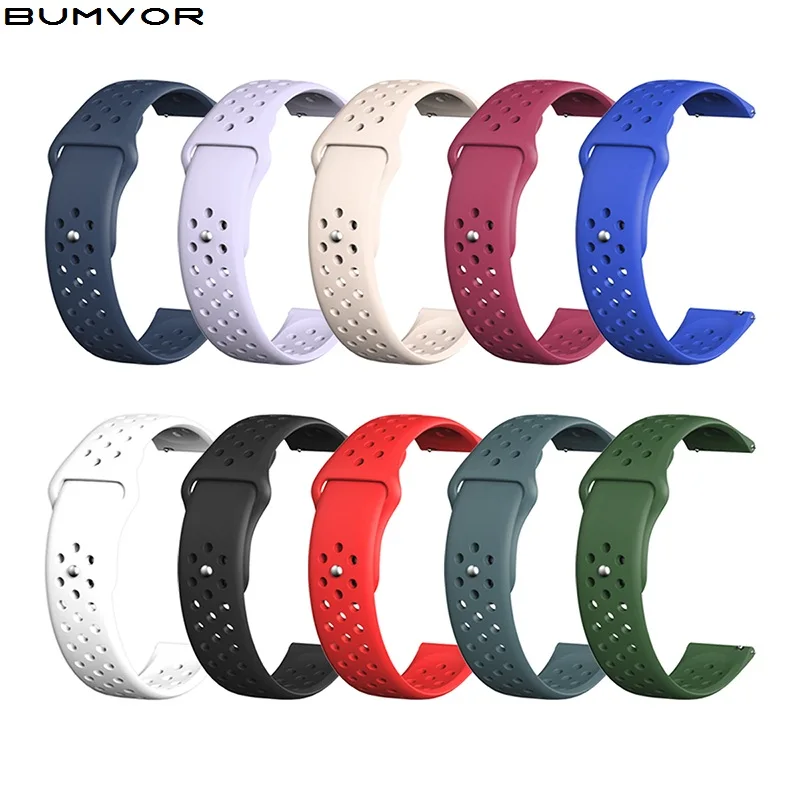 

Sport 20mm silicone for Samsung Galaxy Watch Active band/active2 Bracelet for Garmin Vivoactive 3 ForerunnerSM-R830 SM-R820 2019