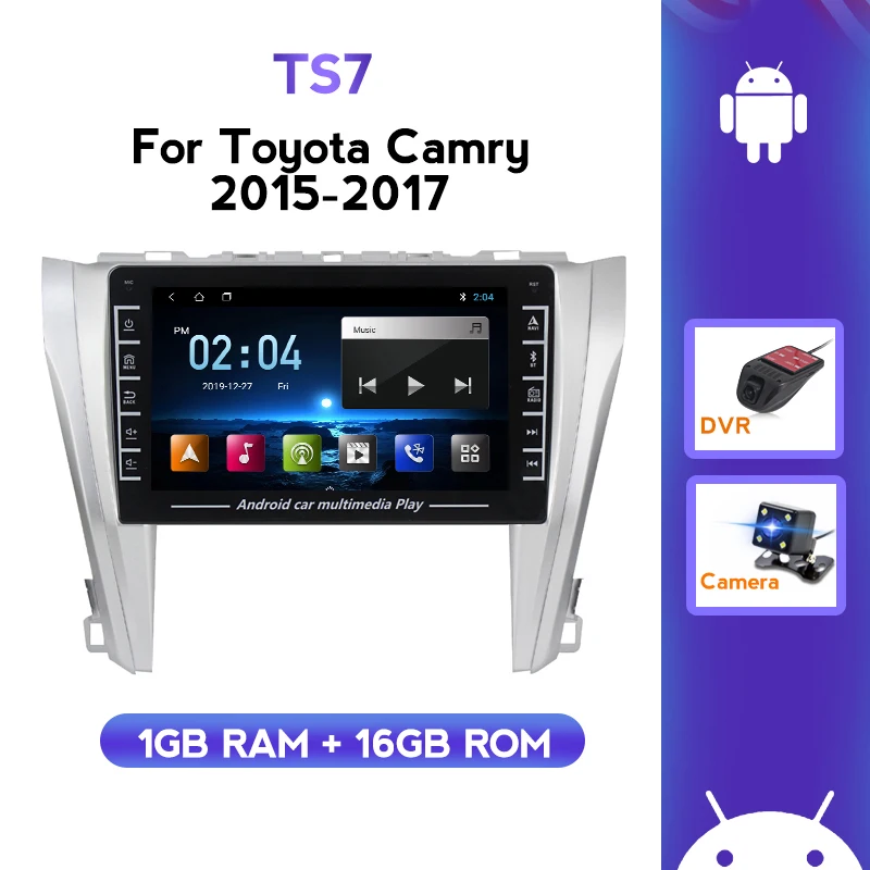 Подходит для Toyota Camry 2015-2017 Автомобильный мультимедийный музыкальный плеер с