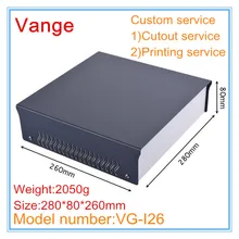 1 шт./лот блок питания 280*80*260 мм Железный инструмент металлический проект Корпусная коробка корпус diy для модуль печатной платы дизайн