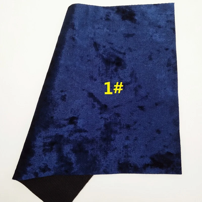Синяя блестящая ткань, металлизированная искусственная ткань, синтетическая кожаная ткань, бархатная ткань для банта A4 21x29 см мерцающий Ming XM804 - Цвет: 1