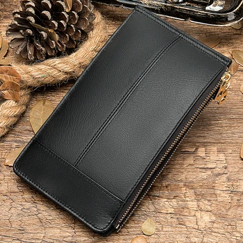 

WESTAL genuine leather men's wallet vintage clutch male purse for men card holder men's clutch/money bag men's wallet long 8707