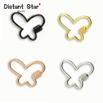 

Spiral Clasps Pendants Screw Lock Clasps for DIY Luxury Jewelry Woman butterfly Necklace Bracelet Making Accessories ins gifts