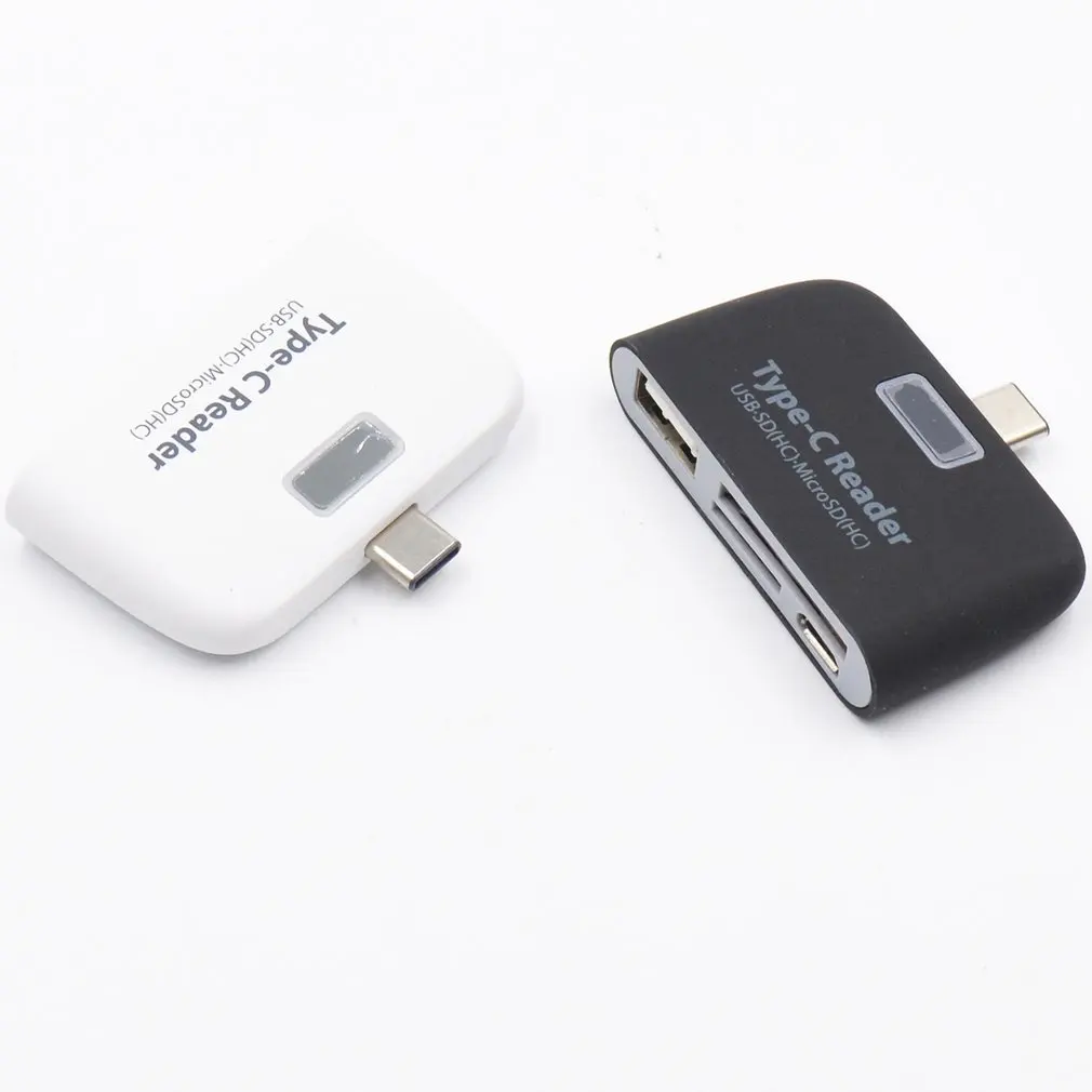 USB 3,1 type-c OTG кард-ридер type C USB-C папа-USB 3,0 OTG TF SD MS Женский адаптер для Macbook