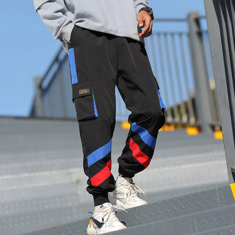 Модные брюки-карго мужские уличные стильные хлопковые Jogger японские штаны мужские повседневные приталенные спортивные брюки мужские забавные уличные брюки