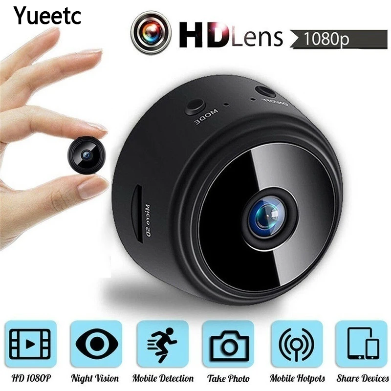 Мини wifi камера HD 1080P микро видеокамера широкоугольный объектив инфракрасное