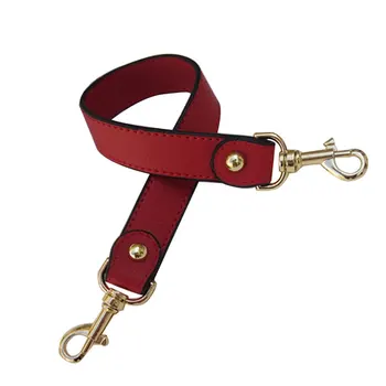 

Fashion Solid Bag Handle Women PU Leather 43cm Bag Strap Replacement Handbag Strap Gold Buckle Clutch Wristlet Purse Strap 2020