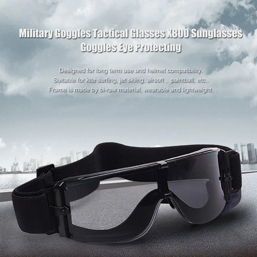

Army Military Tactical Goggles Oculos Airsoft Glasses Paintball Shooting Glasses Motorcycle Wargame Windproof Protection Glasse