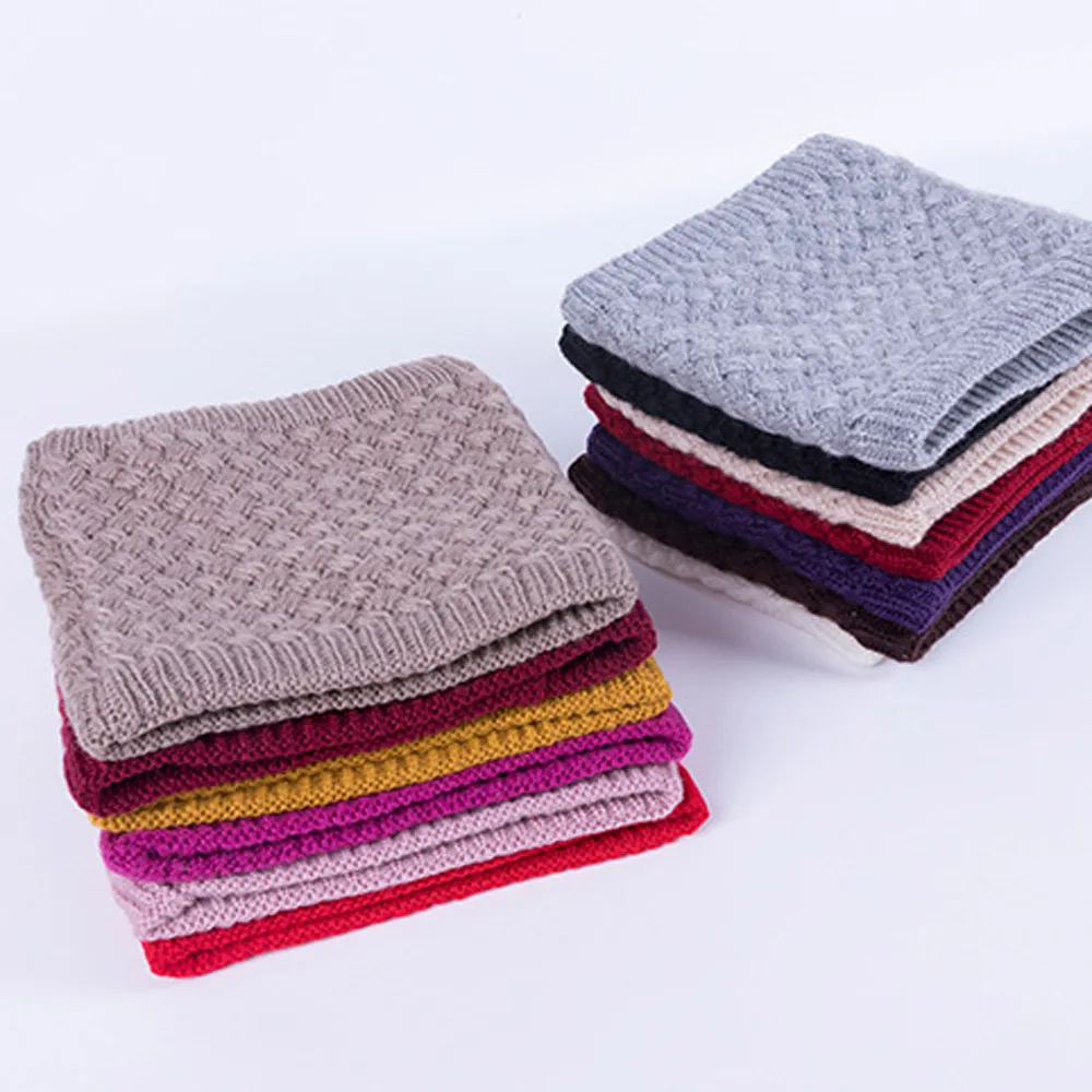 New Fashion Winter Scarf For Women Men General Baby Scarf Thickened Wool Collar Scarves Boys Girls Neck Scarf Cotton Unisex